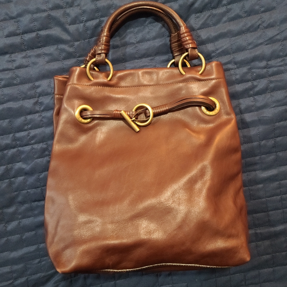 Authentic RARE Celine smooth leather tote with dust bag